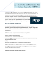 Underwater Confined Spaces Pose Serious Hazards For SCUBA Diver - Washington State Department of Labor & Industries