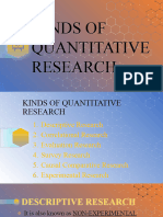 Lesson 3 Kinds of Quantitative Research