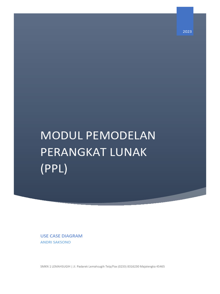 Panduan Use Case Diagram UML 2023 | PDF | Bisnis