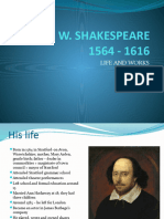 Lecture 11 - W. Shakespeare - Life and Works