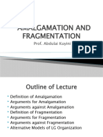Amalgation Fragmentation