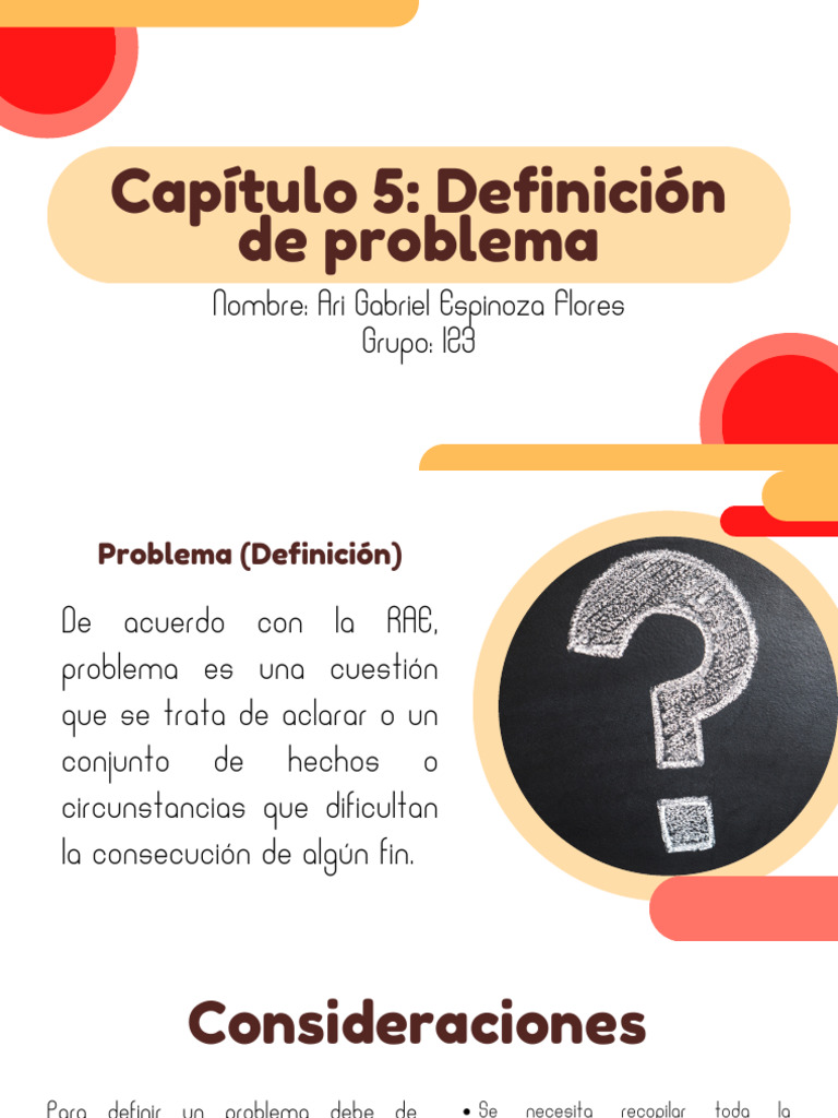 Definición y descripción del problema | PDF | Relaciones personales ...