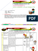 Con Ética y Disciplina Educamos para La Vida: Conociendo Nuestra Comunidad y A Los Que Trabajan en Ella