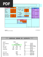 Compass Error Calculation Guide | PDF | Compass | Metrology
