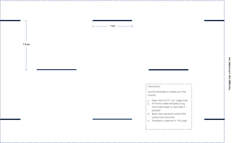 Pod Cutting Template Instructions | PDF
