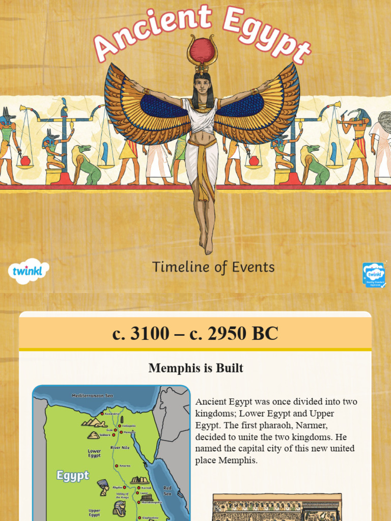 Timeline of Ancient Egypt's Key Events | PDF | Ancient Egypt | Egyptian ...