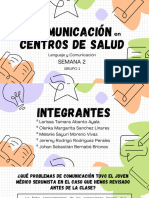 2a S. Comunicación en Los Centros de Salud - GRUPO 1, Sec13