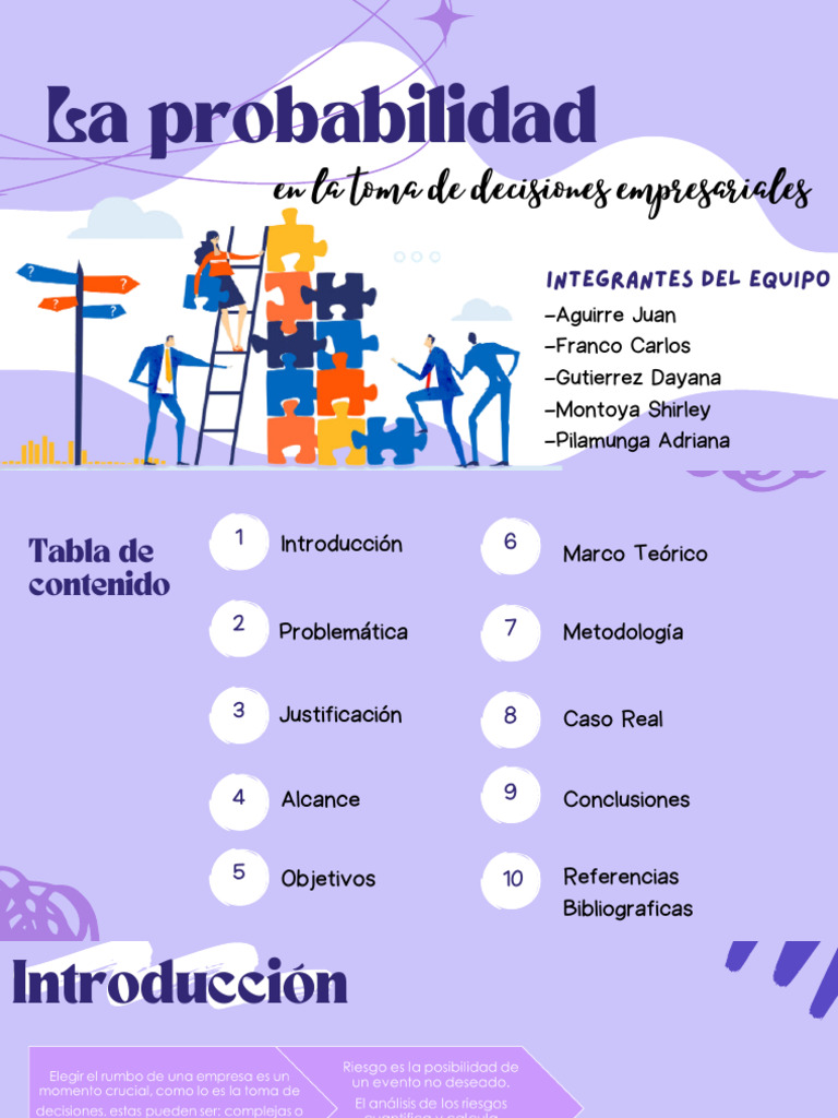 Probabilidad en Decisiones Empresariales | PDF | Toma de decisiones ...