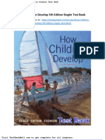How Children Develop 5th Edition Siegler Test Bank