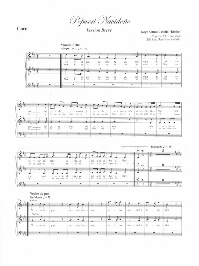 Popurri Navideño | PDF