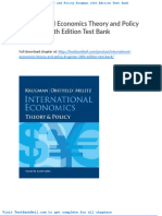 International Economics Theory and Policy Krugman 10th Edition Test Bank