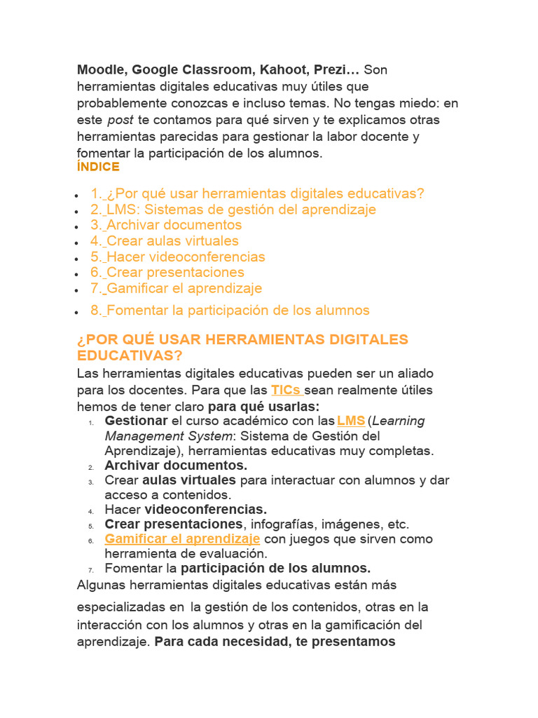 Herramientas Digitales para Docentes | PDF | Moodle | Videotelefonía