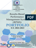 2022 2023 RPMS Portfolio