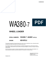 Komatsu Wheel Loader WA380-7 Shop Manual