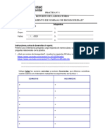 Reporte Semana 1 - Normas de Bioseguridad Química 1 23 - 10