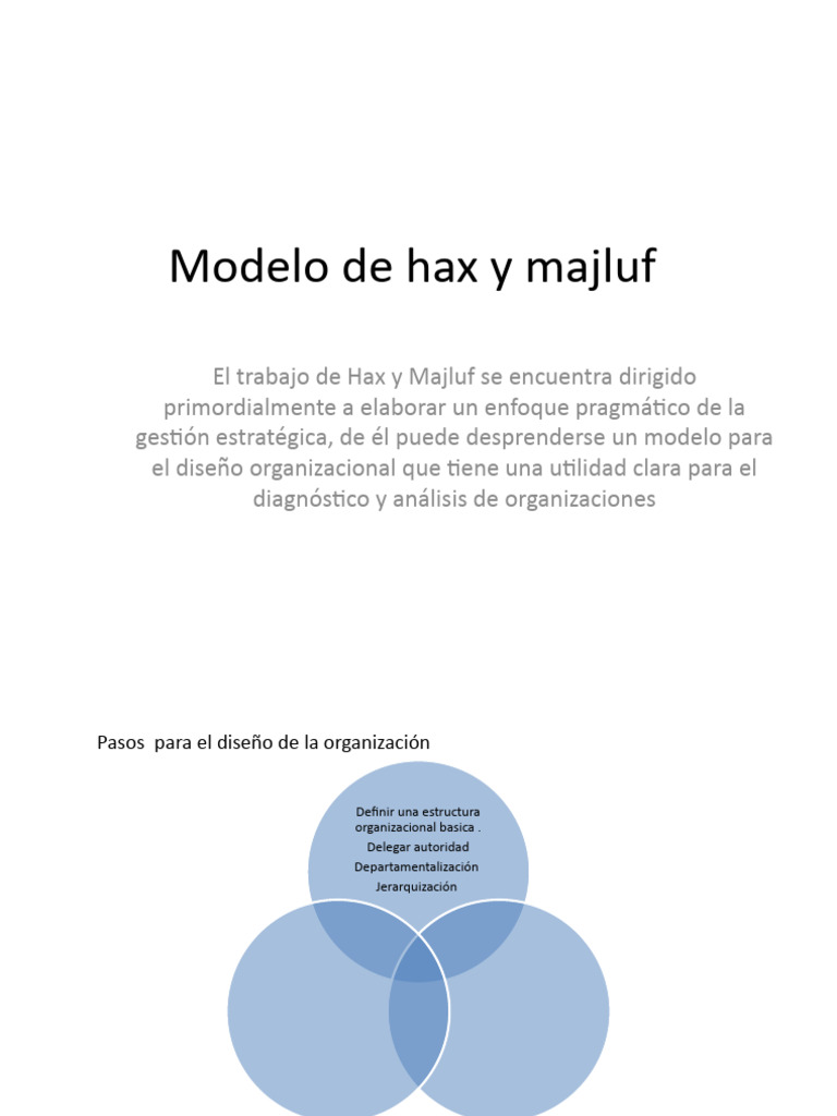 Modelo de Hax y Majluf para Diagnóstico Organizacional | PDF ...