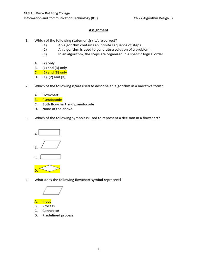 Ch 22 algorithm design i assignment ans pdf boolean data type