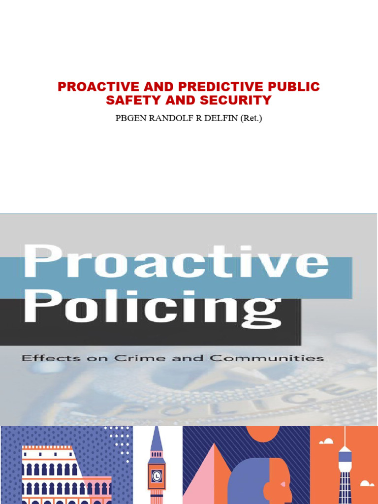 Pro Active and Predictive Public Safety and Security PDF Crime