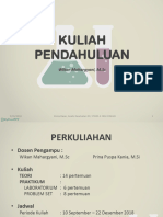 Kuliah Pendahuluan 2018