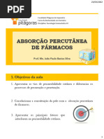 Aula 2 - Permeação Cutânea de Fármacos