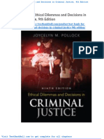 Test Bank For Ethical Dilemmas and Decisions in Criminal Justice 9th Edition