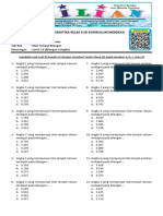 Soal Nilai Tempat Bilangan Kelas 4 SD Level 1 B (Bilangan 4 Angka)