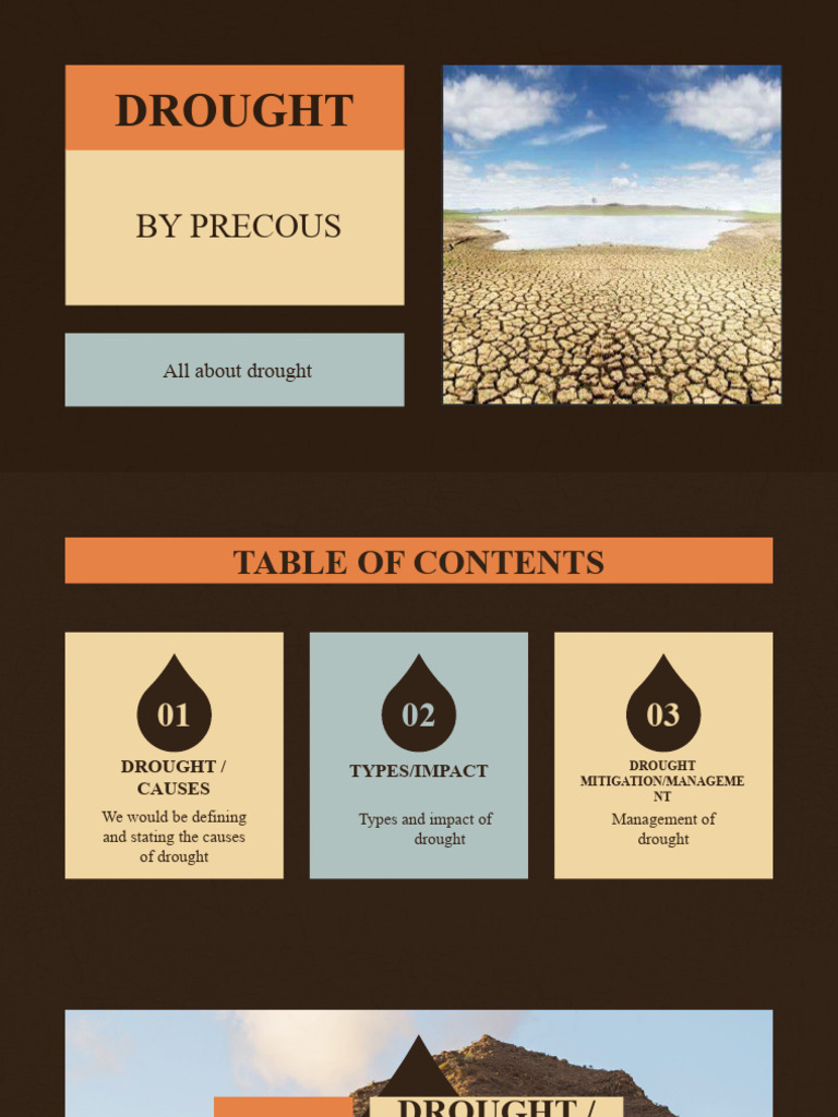 Drought Causes and Management Overview | PDF | Drought | Water