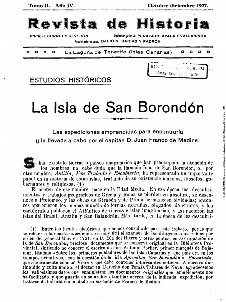 La Isla de San Borondón: Leyendas y Expediciones | PDF | Pascua de ...