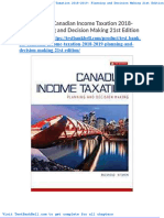 Test Bank For Canadian Income Taxation 2018 2019 Planning and Decision Making 21st Edition