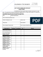 Daily Safety Inspection Checklist and Form in PDF