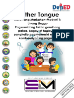 MTB-MLE2 - q2 - Mod 1 of 7 Pagsusulat NG Talata Gamit Ang Paksa, Bagay at Taglay Na Panghalip, Pagmamasid NG Mga Kombensyon NG Pagsulat