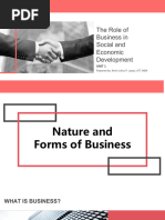 Nature and Forms of Business Organizations