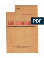 Cesare Lombrosso. Los Criminales
