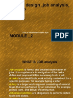 Job Design, Job Analysis, HRP: Module - 2