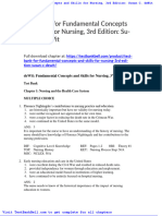 Test Bank For Fundamental Concepts and Skills For Nursing 3rd Edition Susan C Dewit