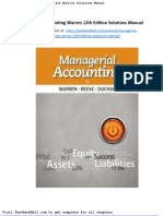 Managerial Accounting Warren 12th Edition Solutions Manual