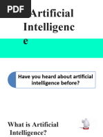 Artificial Intelligenc e