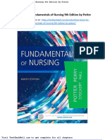 Test Bank For Fundamentals of Nursing 9th Edition by Potter