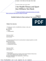 Nutrition For Health Fitness and Sport 10th Edition Williams Test Bank