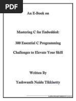 300 Embedded Programming Problems by Yashwanth Naidu T