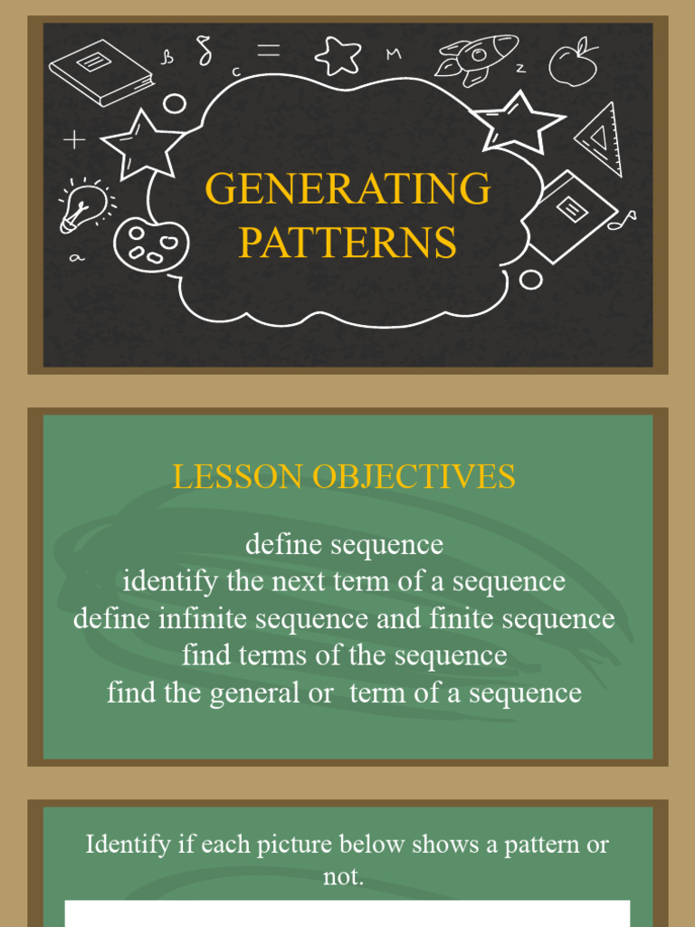 Generate Patterns | PDF | Sequence | Algebra