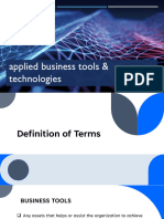 Applied Business Tools Lecture