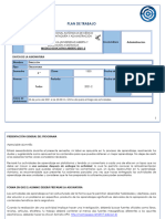 Plan de Trabajo Dirección