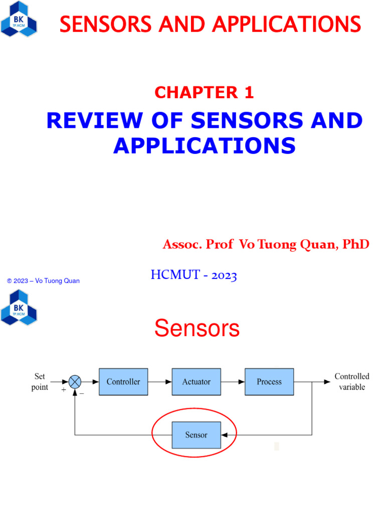 Chapter 1 - Review of Sensors and Applications | PDF | Physical ...