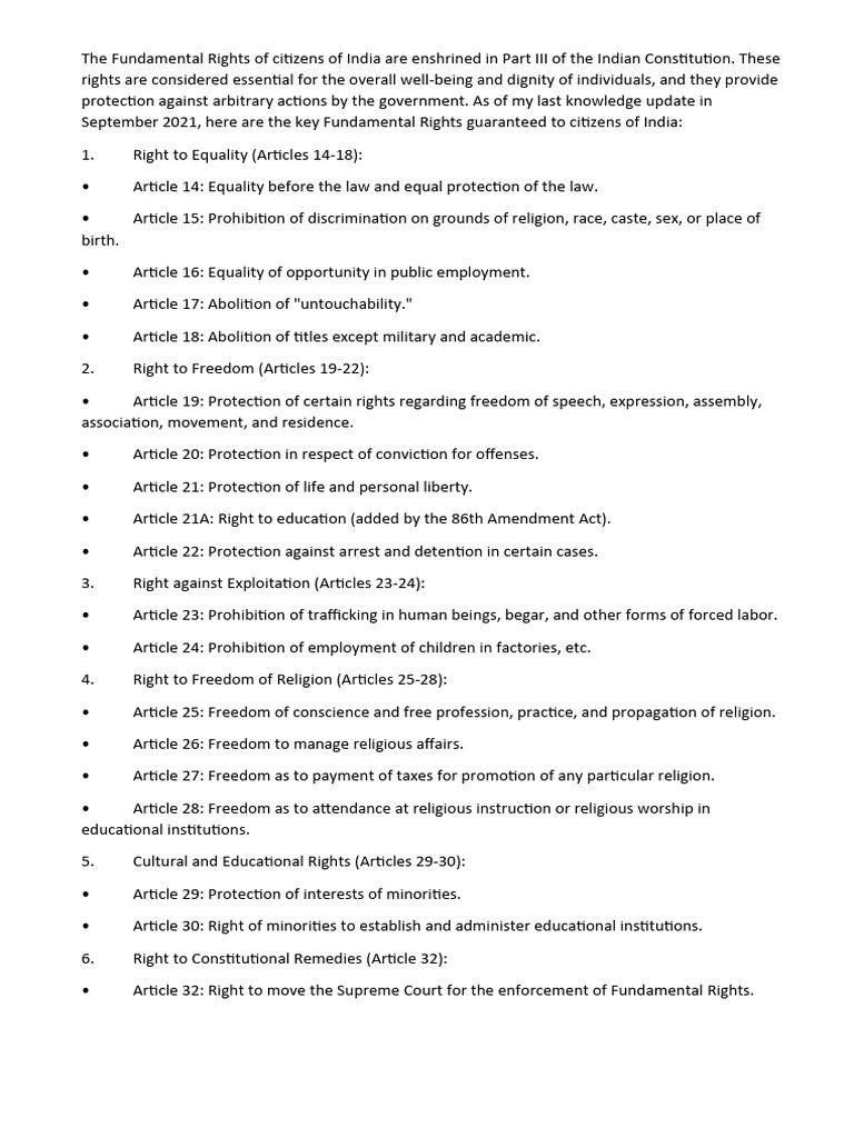 the-fundamental-rights-of-citizens-of-india-are-enshrined-in-part-iii