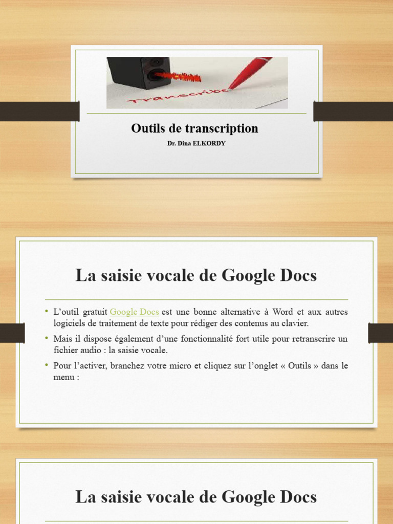 Outils de Transcription | PDF | YouTube | Vidéo