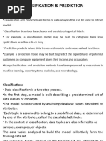 Classification & Prediction