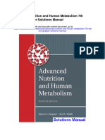 Advanced Nutrition and Human Metabolism 7th Edition Gropper Solutions Manual