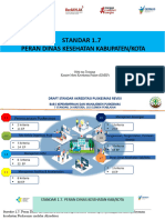 Standar 1.7 Peran Dinas Kesehatan Kabupaten/Kota: Oleh Tim Training Komite Mutu Kesehatan Primer (KMKP)