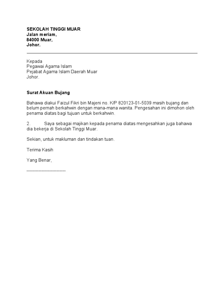 Akuan Bujang Pdf